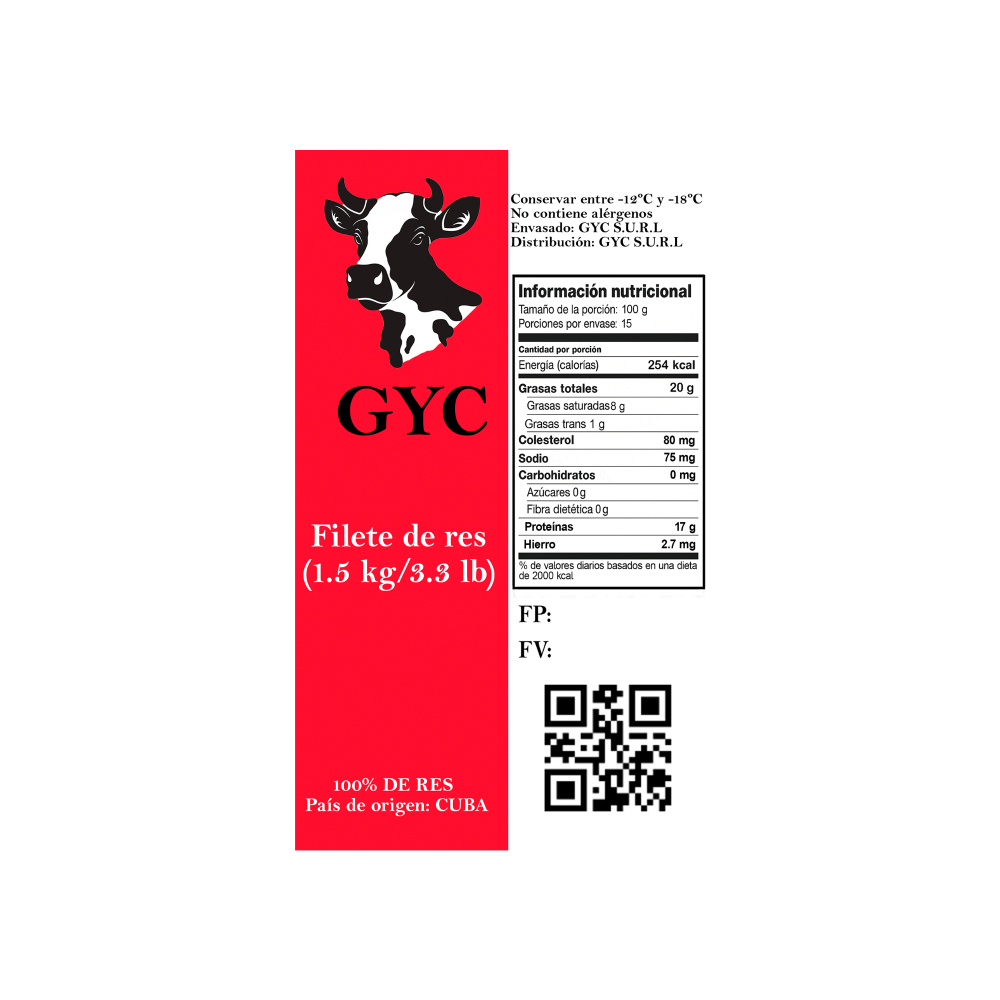 Filete de res GYC (1.5 kg / 3.3 lb) - Miniatura 2
