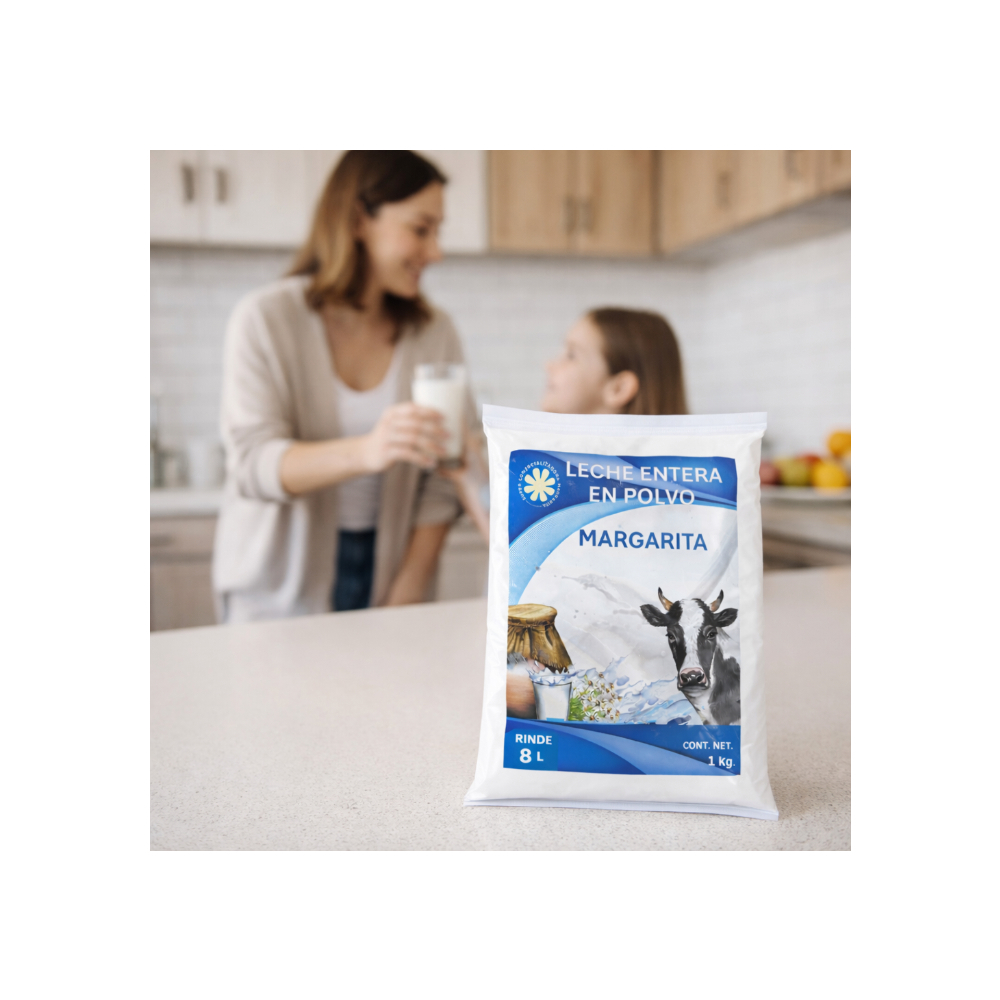 Leche entera en polvo Margarita (1 kg / 2.20 lb) - Miniatura 4