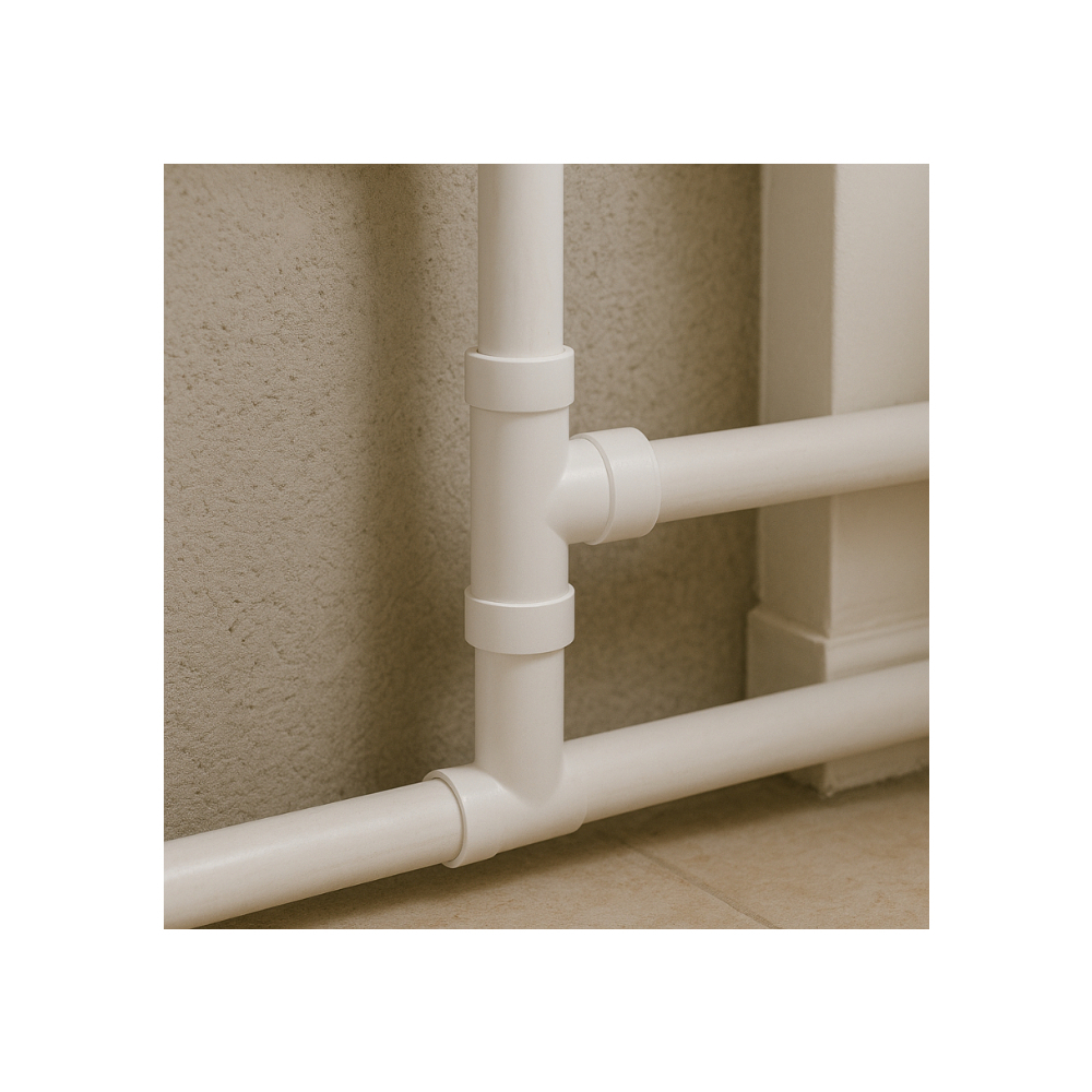 Conector PVC-U tipo T de 4” para tubería de desagüe Malu - Miniatura 3