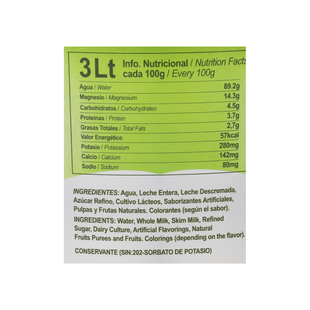 Yogur natural con azúcar Xtasis Tropical (3 L) - Miniatura 4