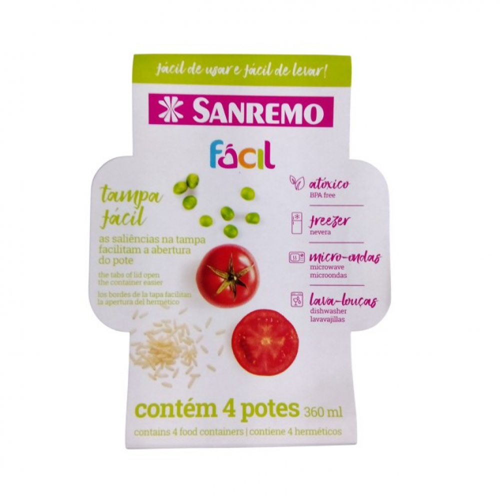 Conjunto de pozuelos plásticos Sanremo Ref: SR122/4C (4 x 360 ml) - Miniatura 2