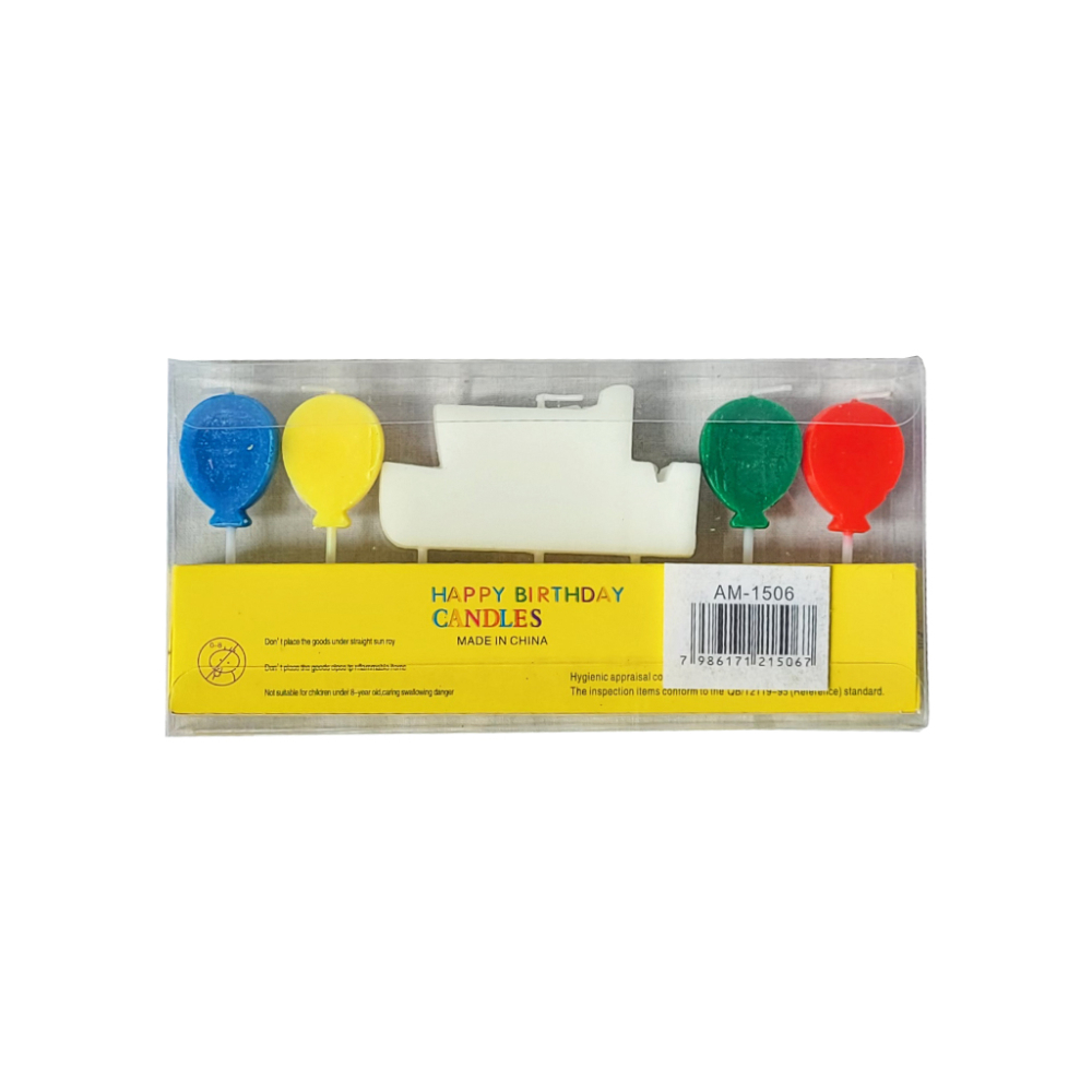 Juego de 5 velas de cumpleaños - Miniatura 4