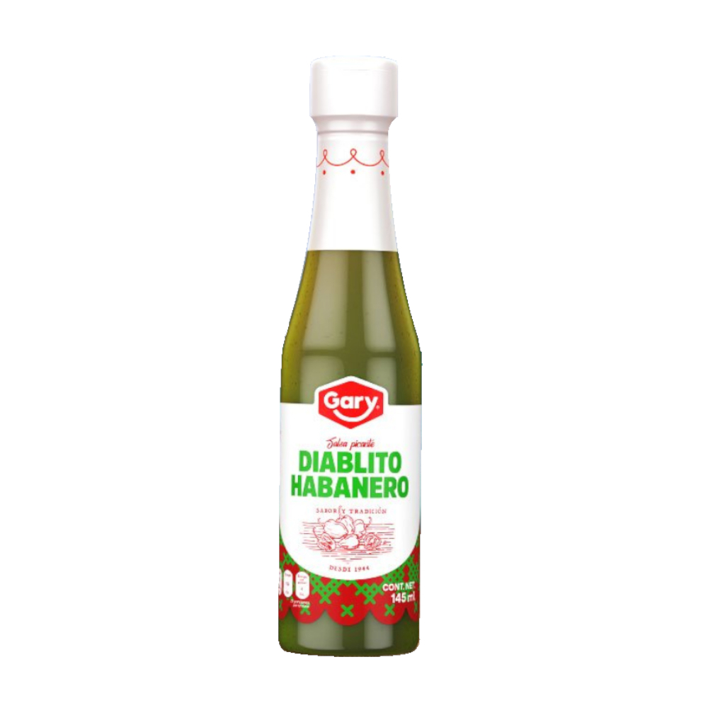 Salsa picante de chile verde Diablito Habanero Gary (145 ml) - Miniatura 2