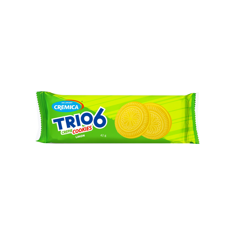 Galleta sabor vainilla con relleno sabor limón Cremica (42 g) - Imagen 1