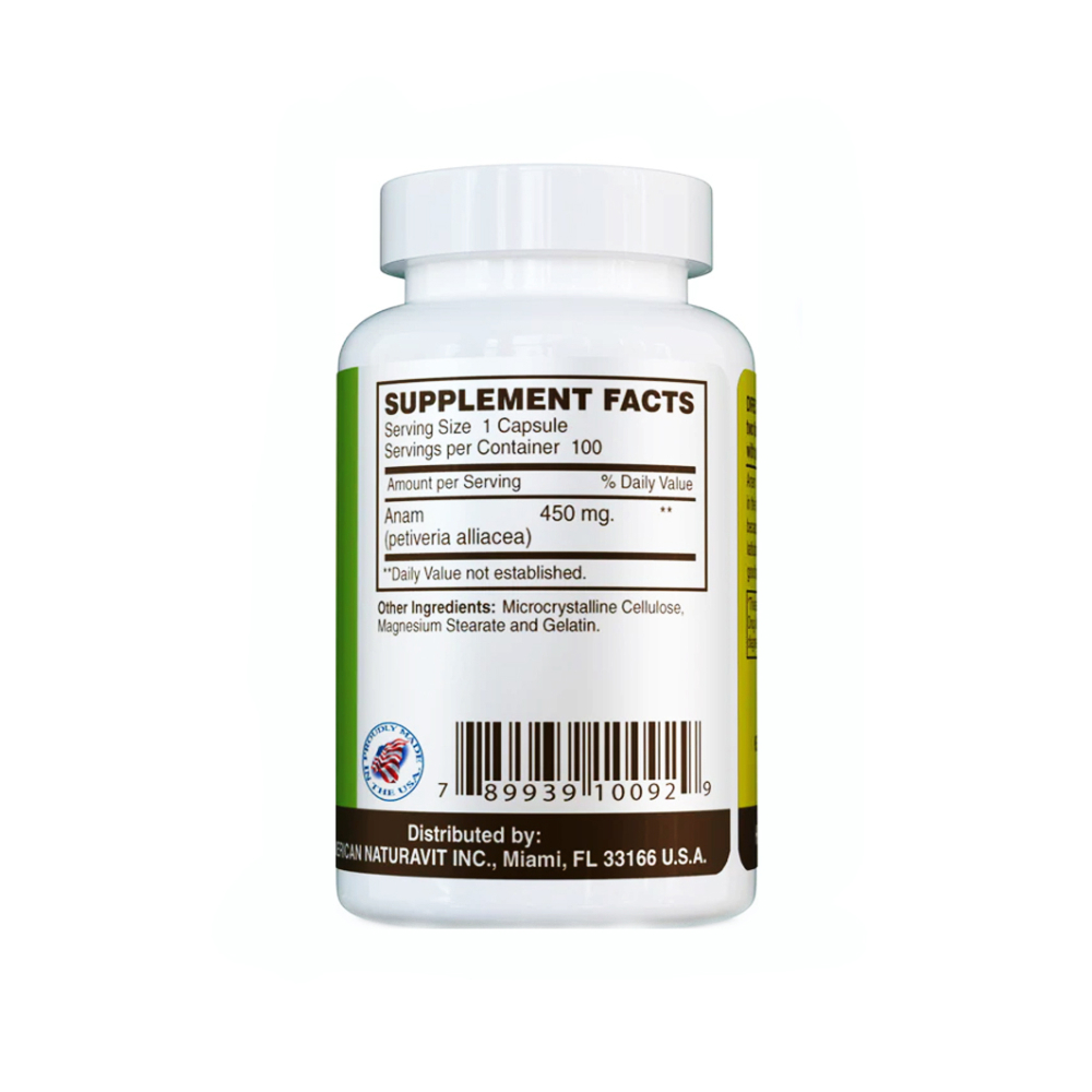 Anamú 450 mg Sunshine Naturals (100 cápsulas) - Miniatura 3