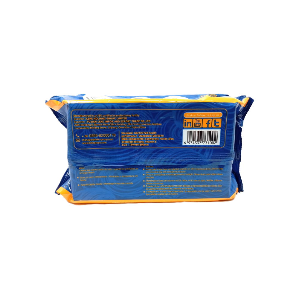 Toallitas húmedas con Aloe para bebé Babytín (80 U) - Miniatura 2