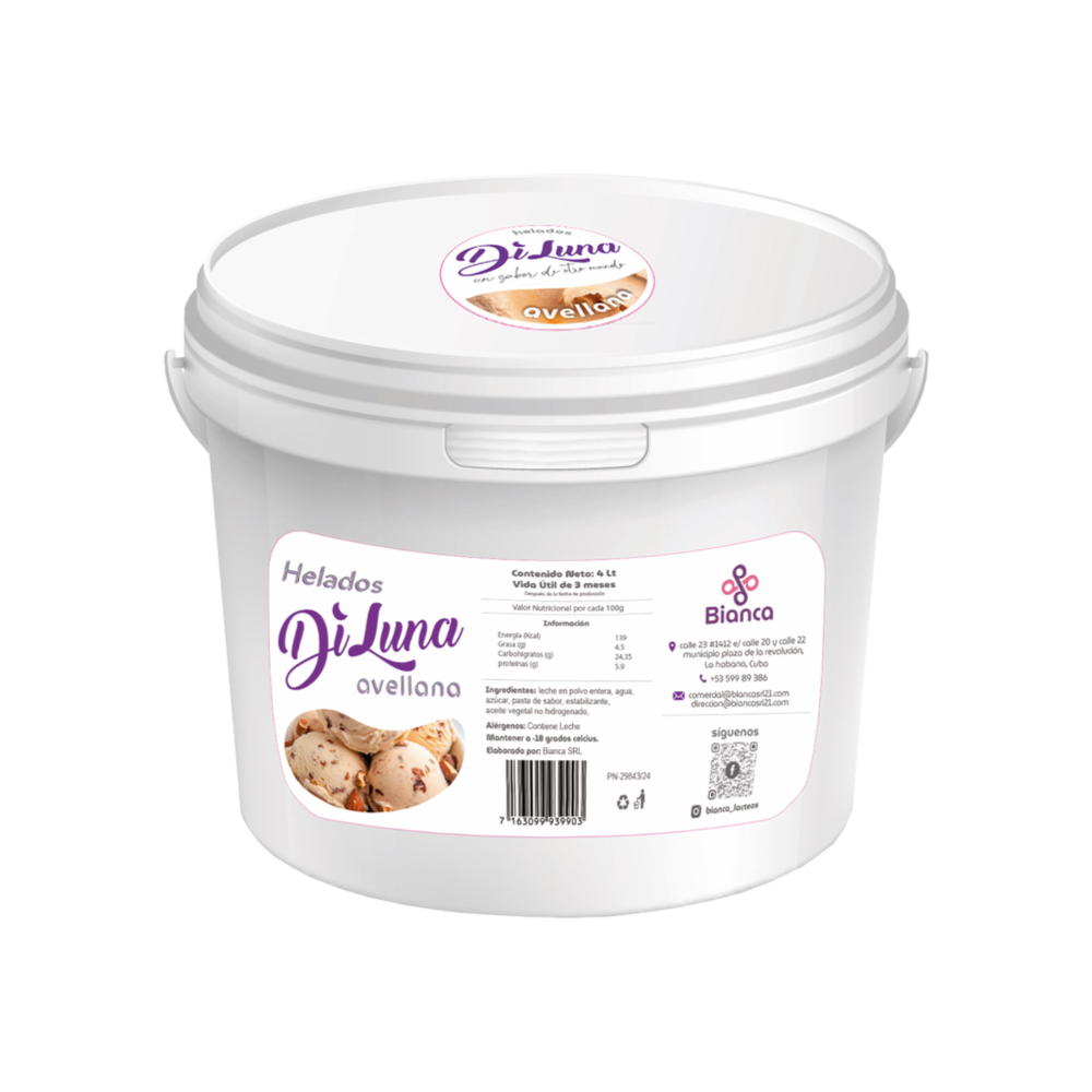 Helado sabor avellana Diluna (4 L) - Miniatura 2