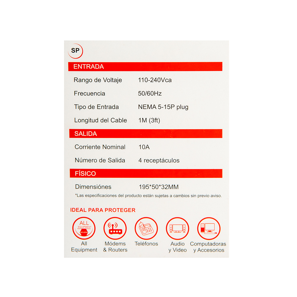 Regleta con 4 salidas APlus - Miniatura 4