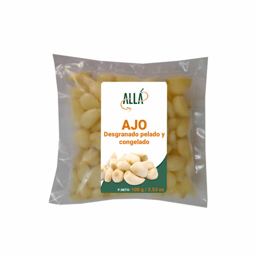 Ajo desgranado pelado y congelado ALLÁ (100 g / 3.53 oz) - Miniatura 3