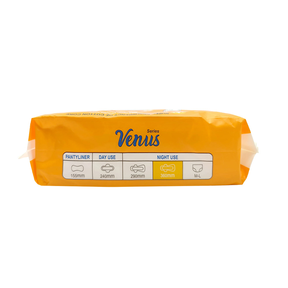 Toallas femeninas - íntimas - con alas uso nocturno Venus (6 U) - Miniatura 3