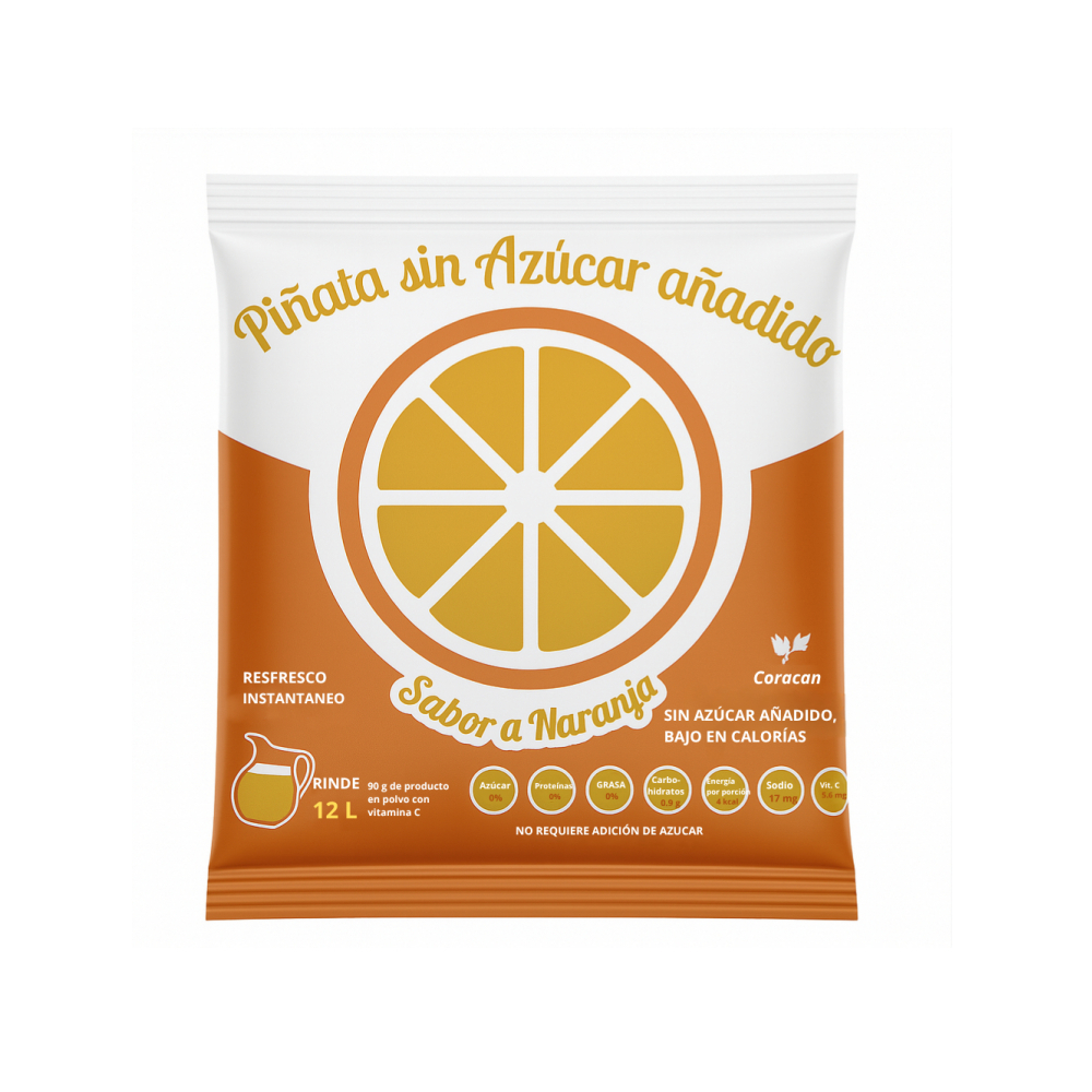 Refresco instantáneo sabor a naranja Coracan (90 g / 3.17 oz) - Miniatura 3