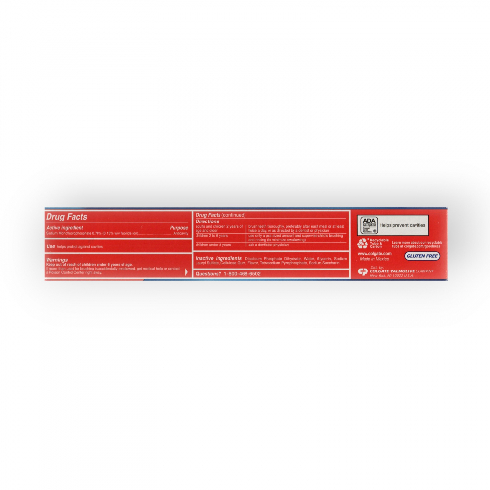 Pasta dental con flúor anticaries Colgate (226 g / 8 oz) - Miniatura 3