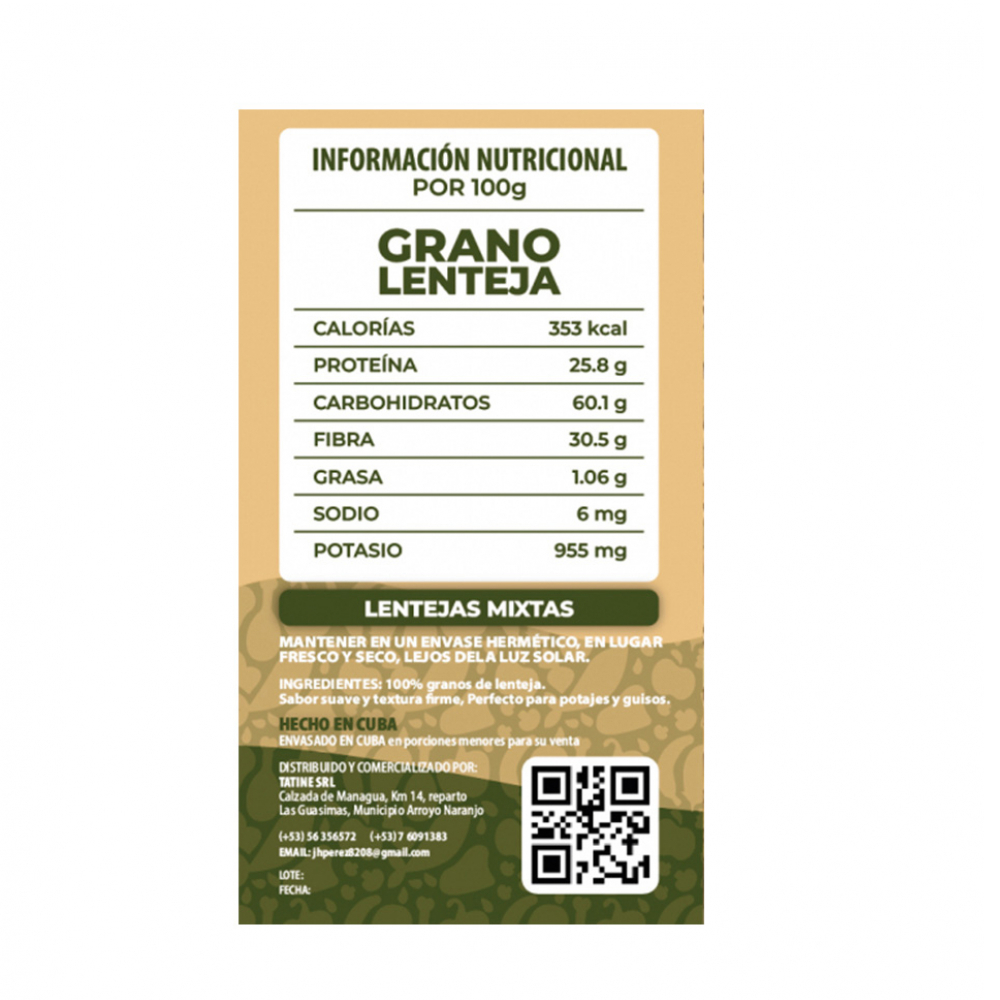 Lentejas Campo Vivo (6 x 500 g / 1.1 lb) - Miniatura 2