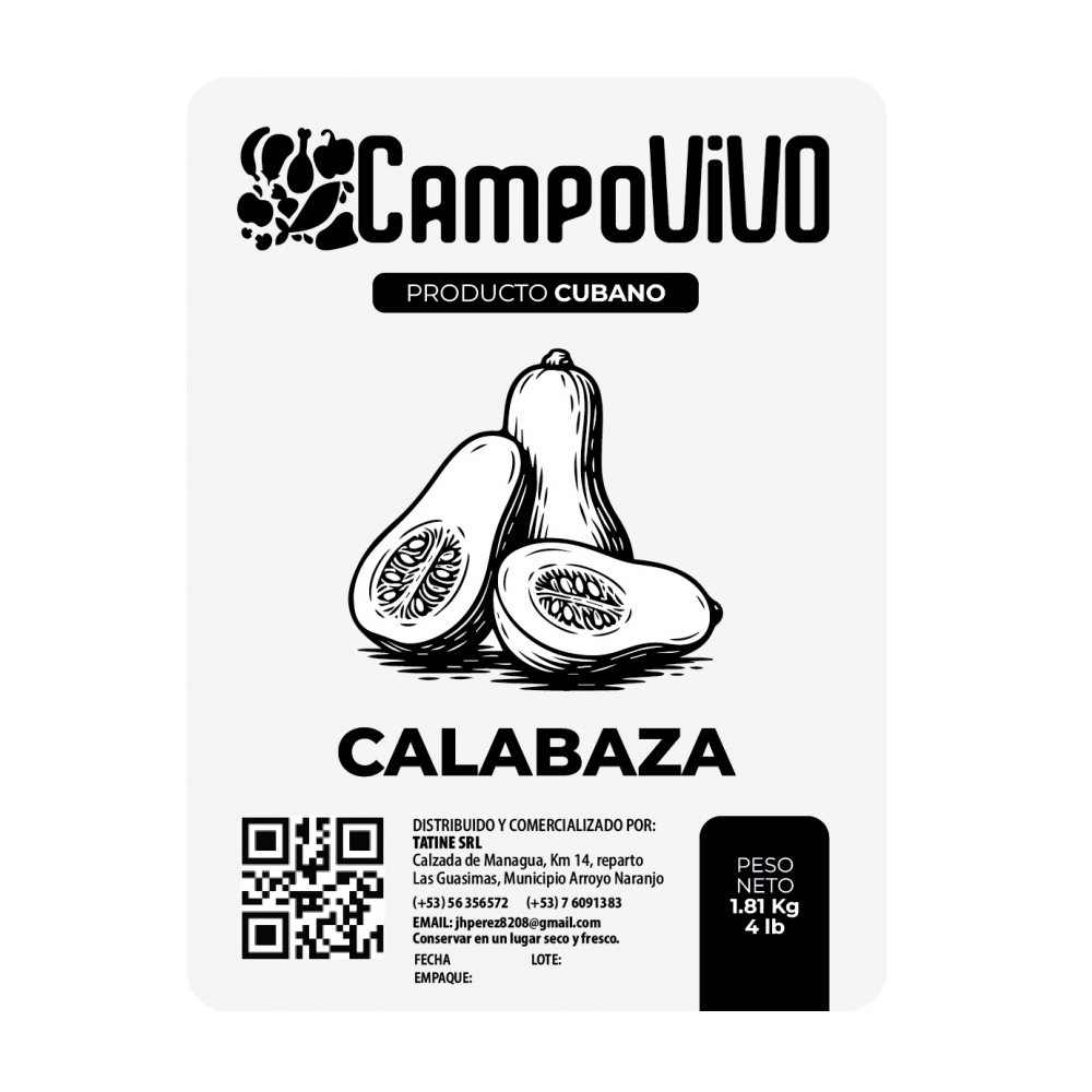Calabaza Campo Vivo (1.81 kg / 4 lb) - Miniatura 3