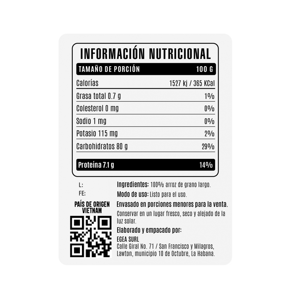 Arroz de grano largo Cosecha Real (454 g / 1 lb) - Miniatura 4