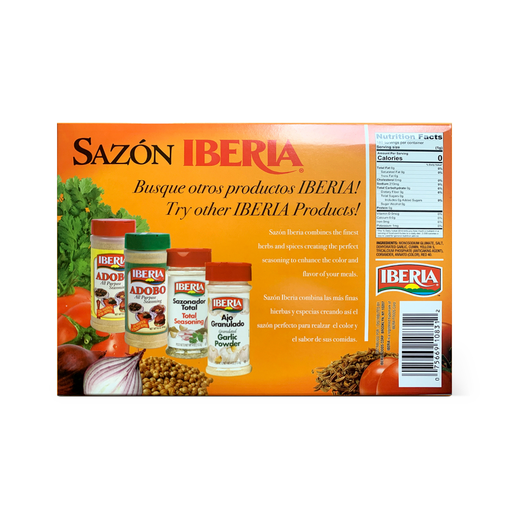 Sazón con culantro y achiote Iberia (180 g / 6.34 oz) - Miniatura 2