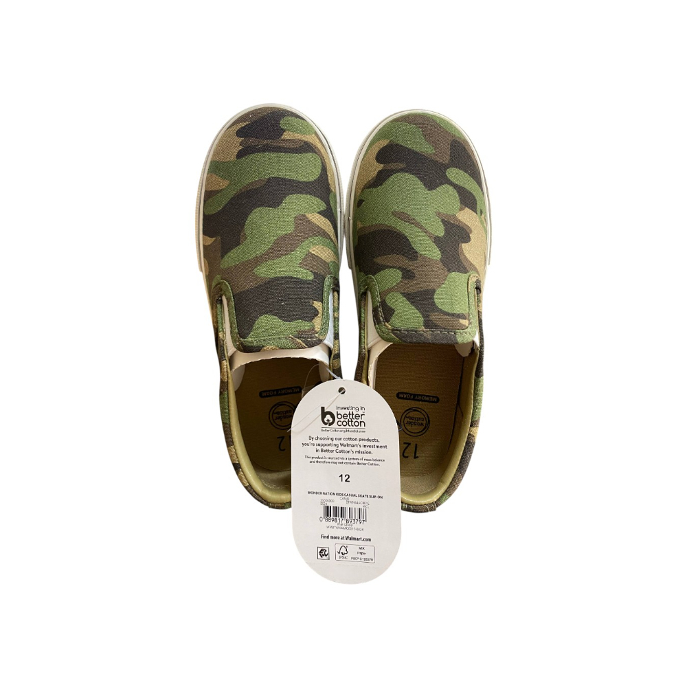 Zapatos sin cordones con estampado camuflaje para niños Wonder Nation (Talla 12) - Miniatura 3
