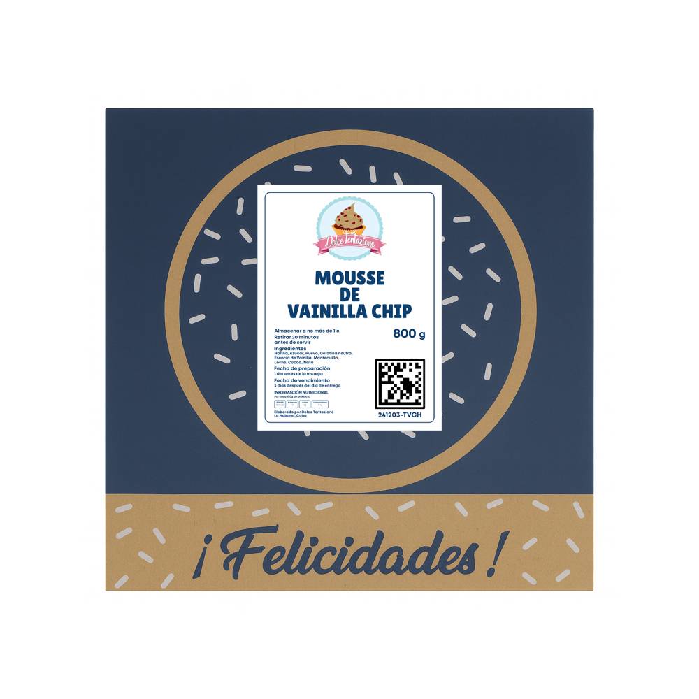 Tarta mousse vainilla Chip Dolce tentazione (8 personas) - Miniatura 4