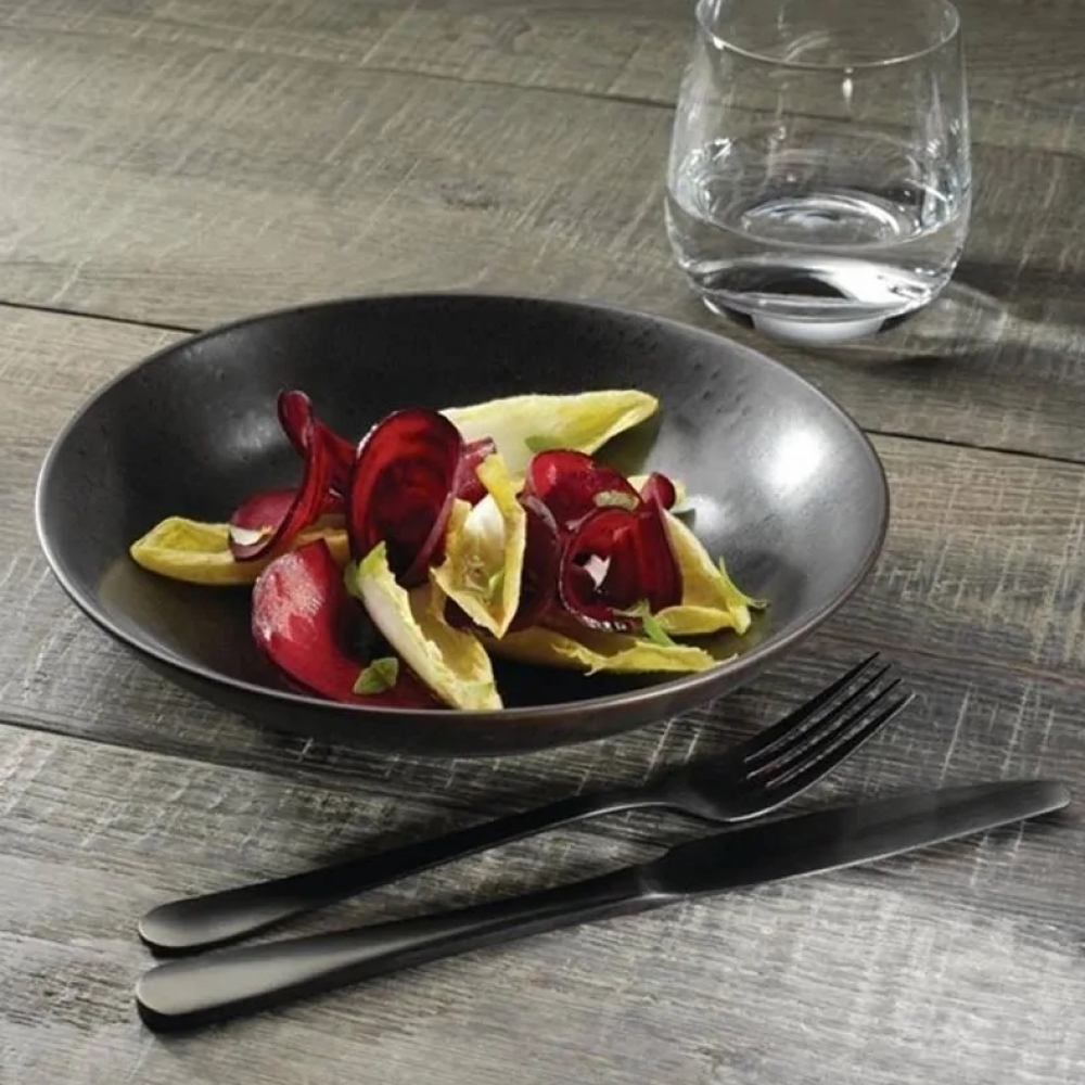 Plato hondo color negro Kulsan - Miniatura 3