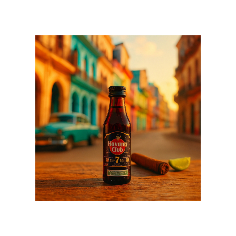 Ron añejo 7 años miniatura 40 % vol Havana Club (50 ml) - Miniatura 4