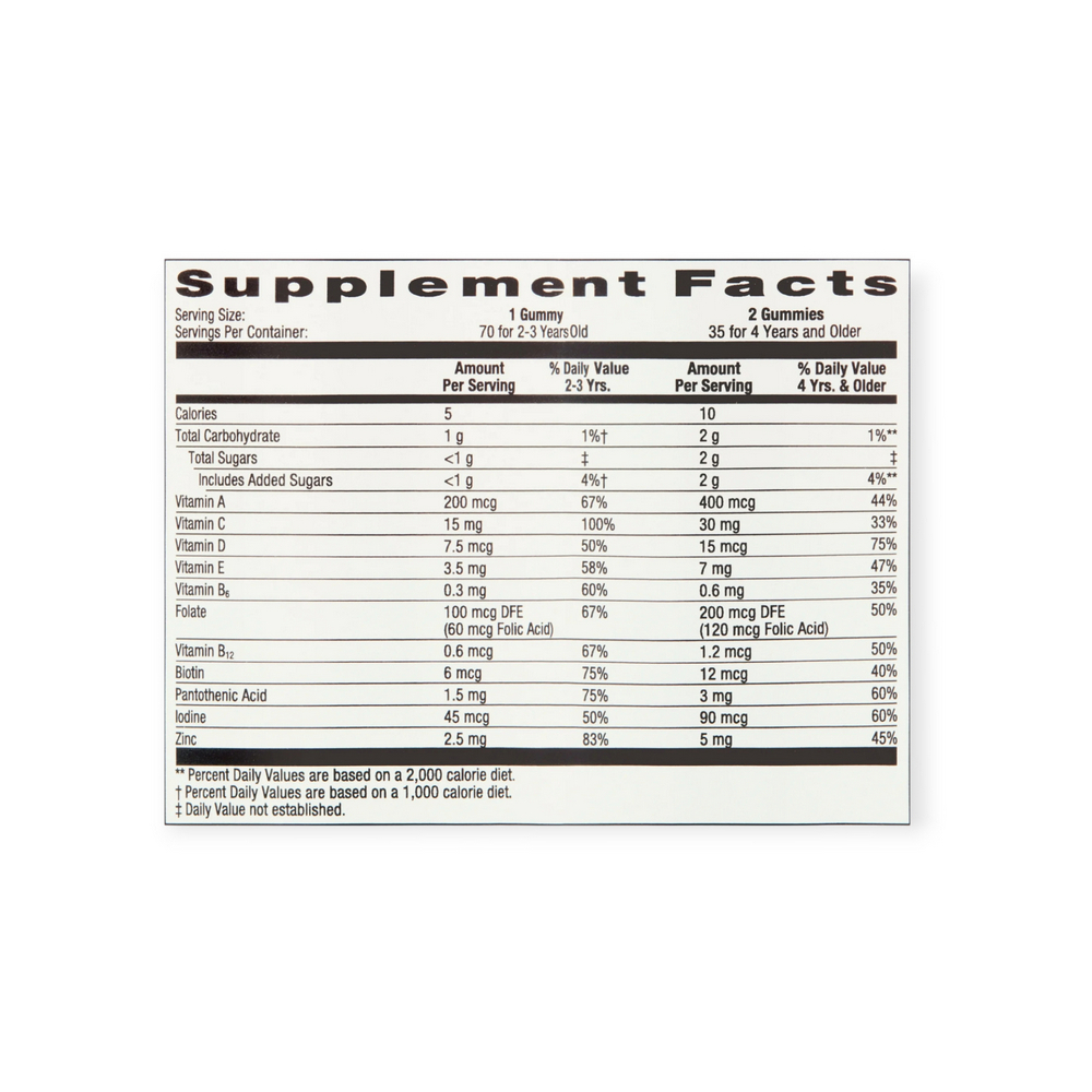 Gomitas multivitaminicas para niños Equate (70 gomitas) - Miniatura 3