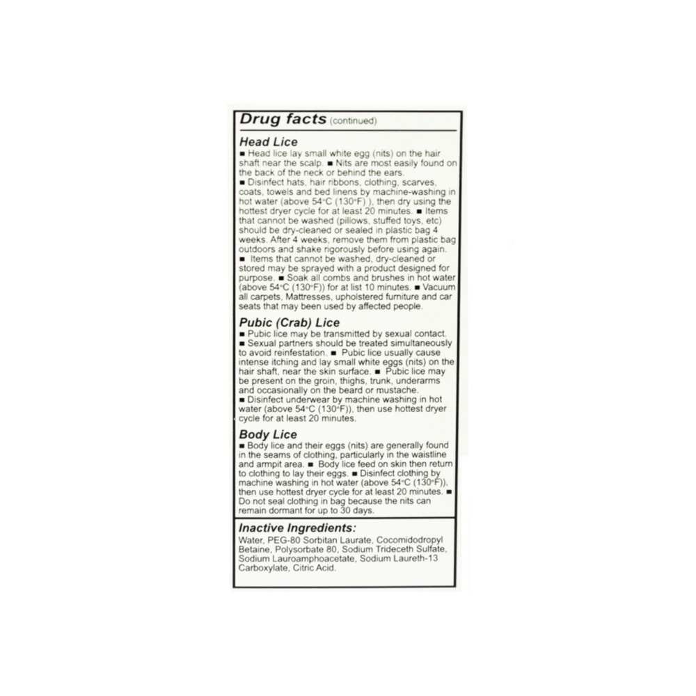 Champú antipiojos con peine Licex (4 oz / 118 ml) - Miniatura 4