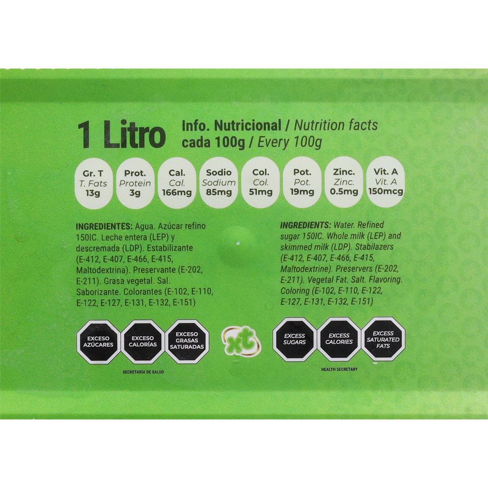 Helado cremoso sabor naranja piña Xtasis Tropical (1 L) - Miniatura 3