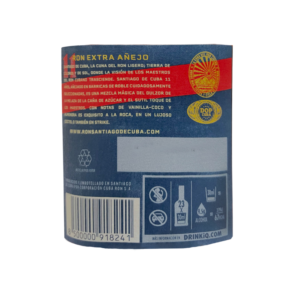 Ron Extra Añejo 11 años Santiago de Cuba (700 ml) - Miniatura 3