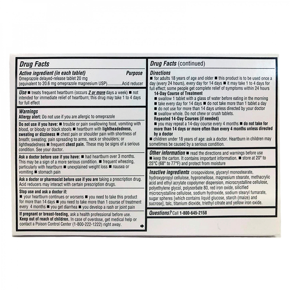 Omeprazol 20 mg Rugby (28 tabletas) - Miniatura 2