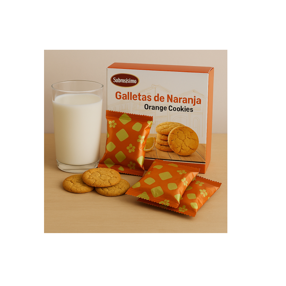 Galletas de mantequilla con sabor a naranja Sabrosísimo (100 g / 3.52 oz) - Miniatura 4