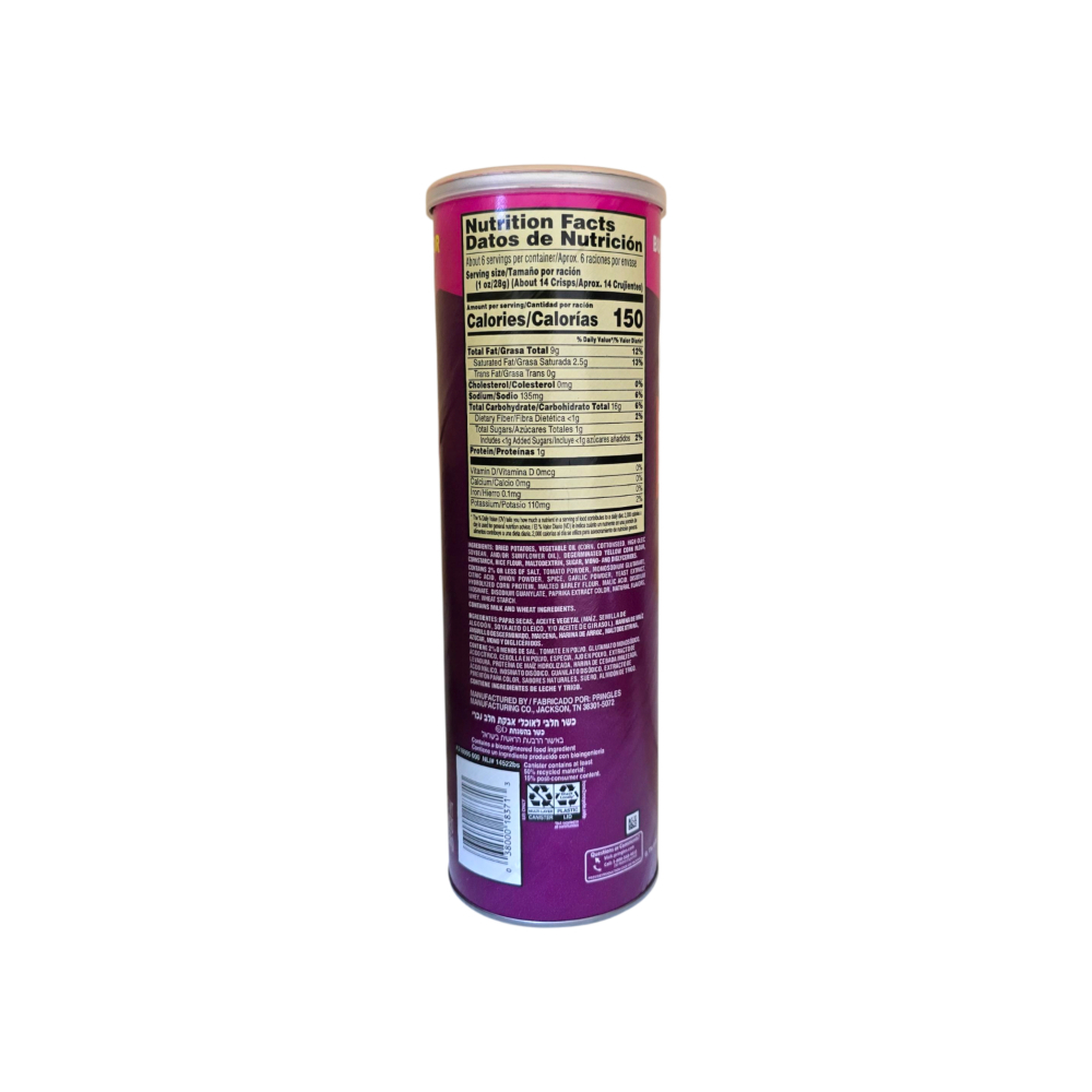 Papas con sabor a barbacoa Pringles (158 g / 5.5 oz) - Miniatura 2