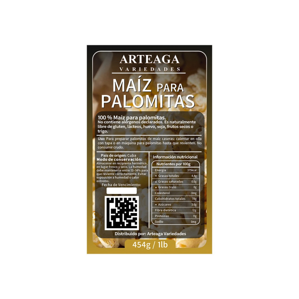 Maíz para Palomitas Arteaga Variedades (454 g / 1 lb) - Miniatura 2