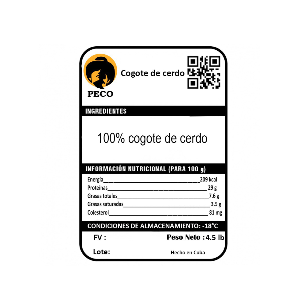 Cogote de cerdo Peco (2.04 kg / 4.5 lb) - Miniatura 3