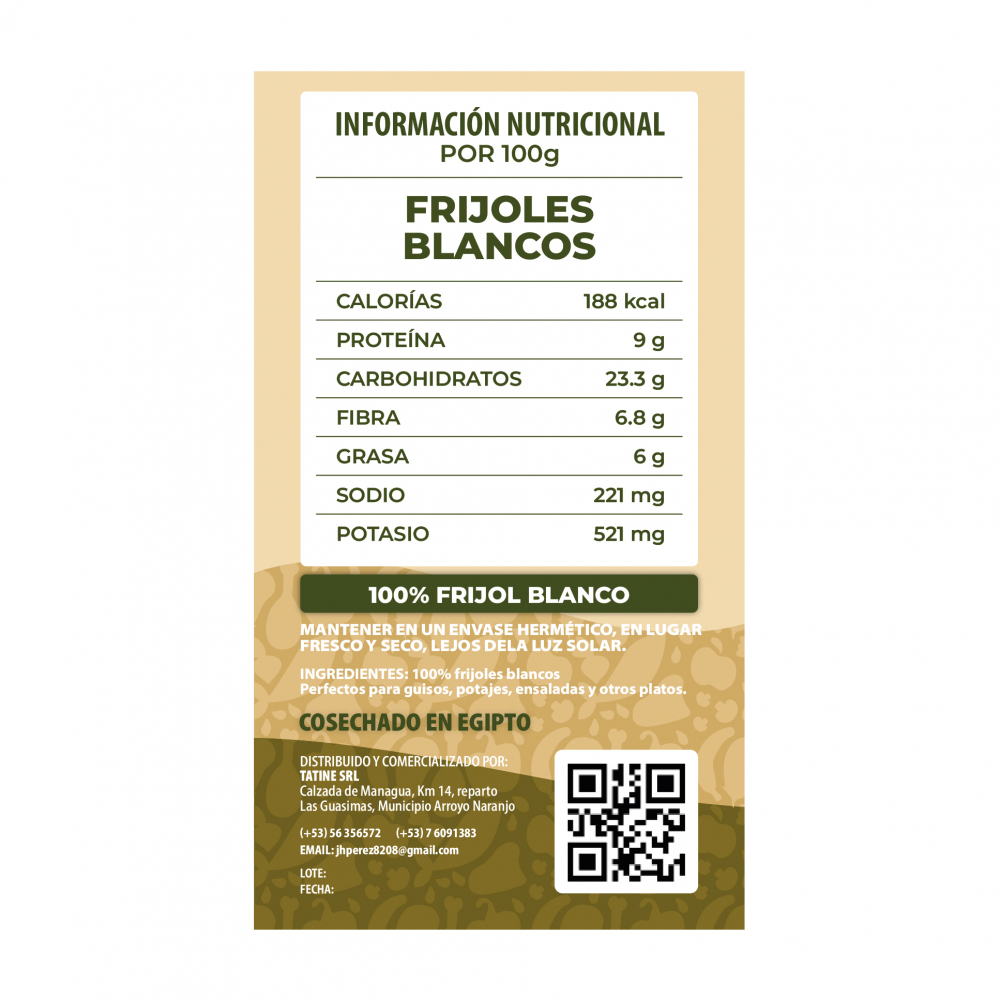 Frijoles blancos Campo Vivo (1 kg / 2.2 lb) - Miniatura 2