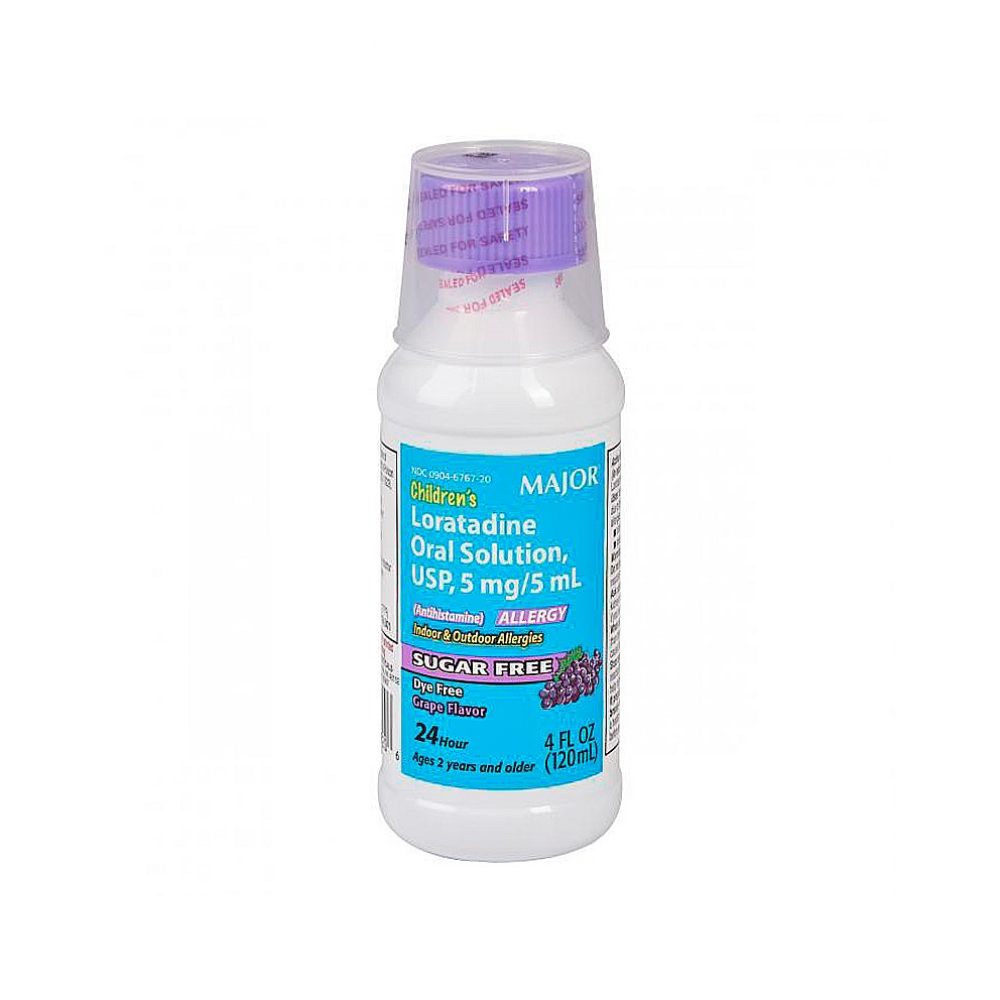 Loratadina infantil en solución 5 mg/5 ml Major (120 ml / 4 fl oz) - Miniatura 2