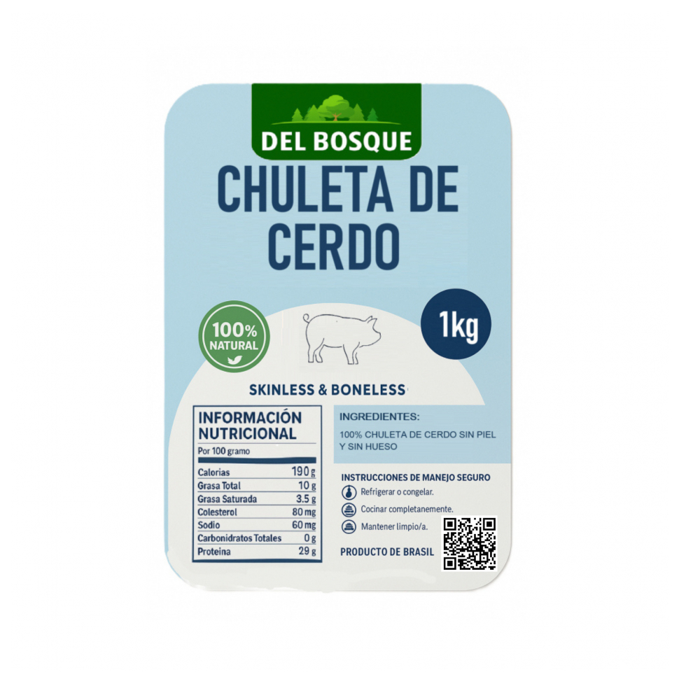 Chuletas de cerdo Del Bosque (1 kg / 2.2 lb) - Miniatura 3