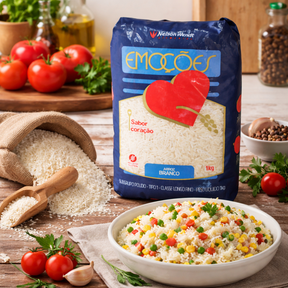 Arroz blanco brasileño Nelson Wendt (10 x 1 kg / 2.2 lb) - Miniatura 4