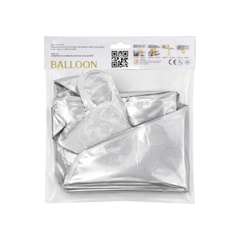 Globo "Love" en plateado Ballon - Miniatura 3