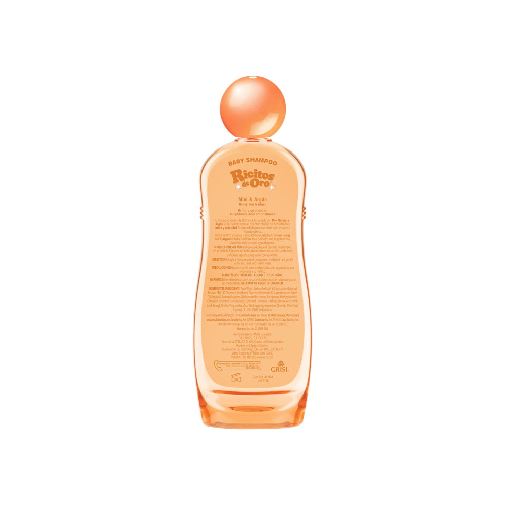 Champú de miel y argán para bebes Ricitos de Oro (100 ml) - Miniatura 4