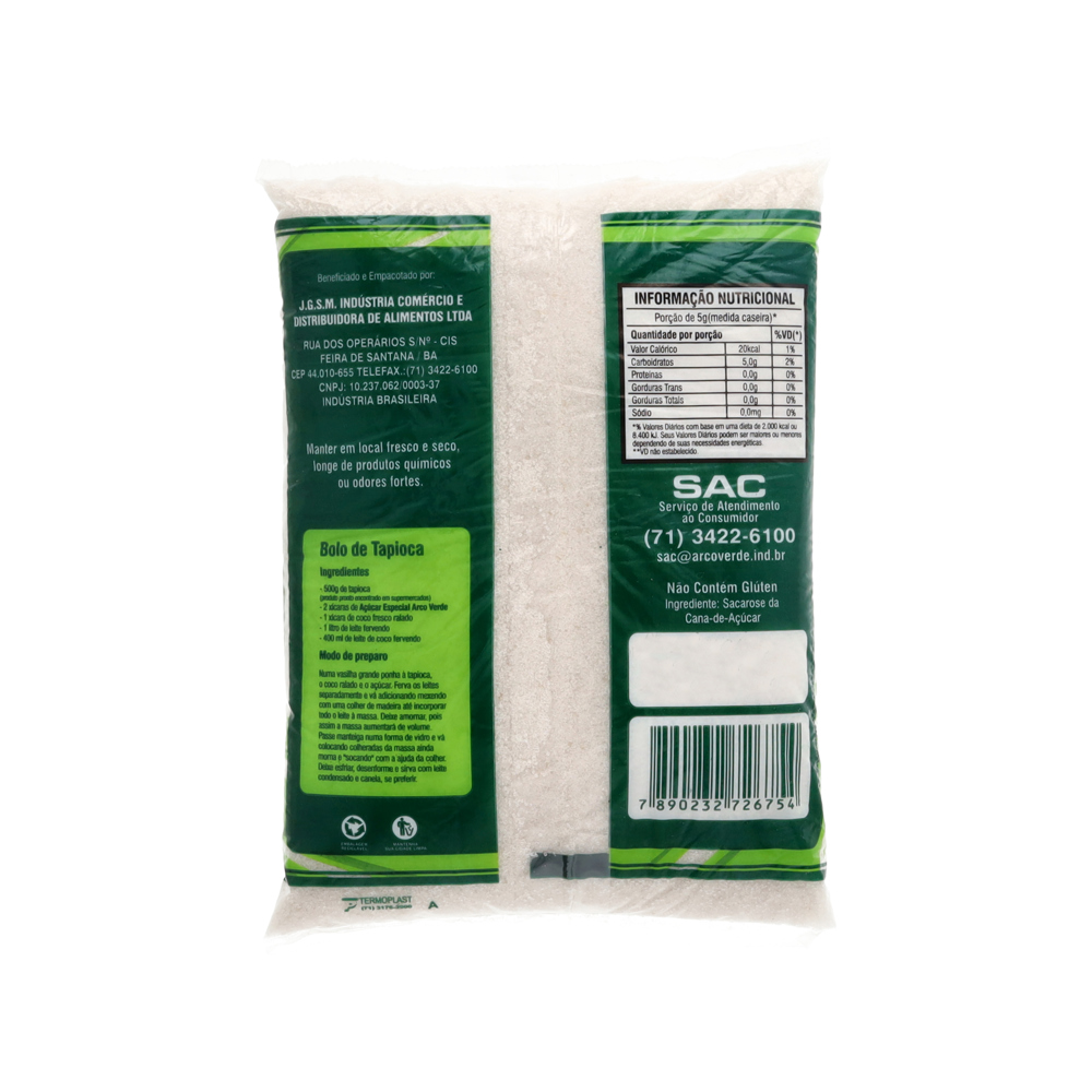 Azúcar cristal especial Arco Verde (1 kg / 2.2 lb) - Miniatura 4