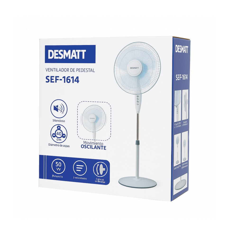 Ventilador de pedestal Desmatt SEF-1614 - Miniatura 2