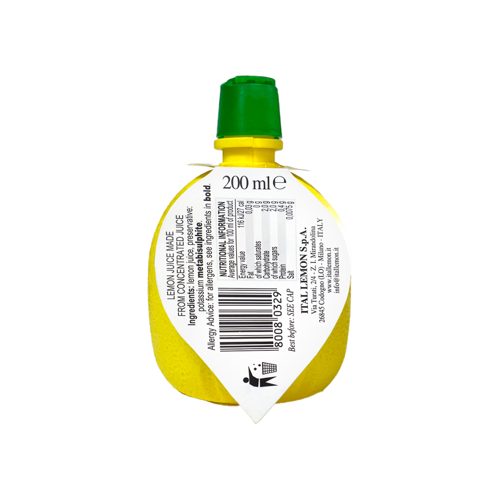 Zumo de limón Ital Lemon (200 ml) - Miniatura 2