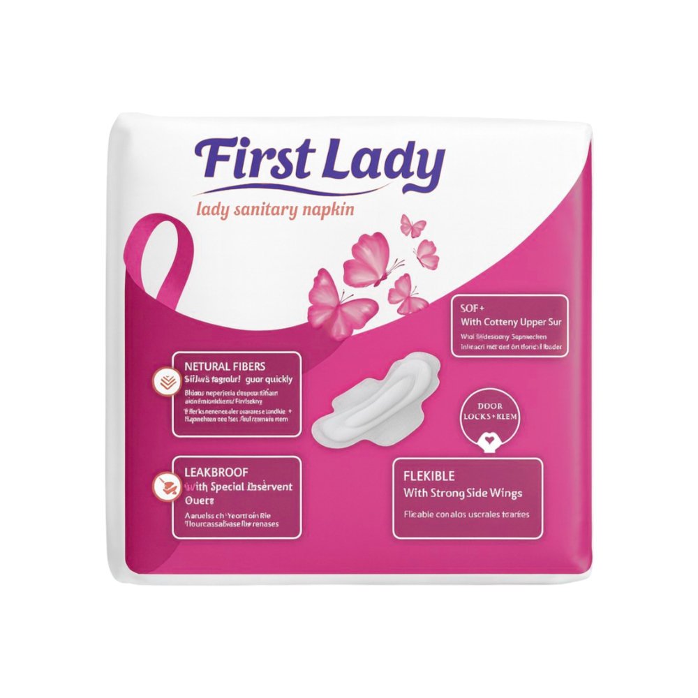 Toallas sanitarias con alas para flujo normal First Lady (9 U) - Miniatura 2