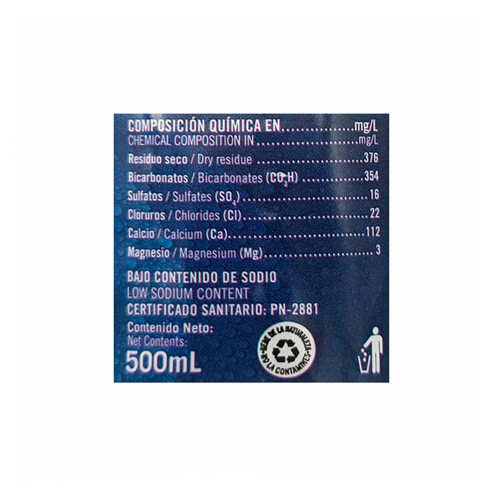 Agua mineral natural Ciego Montero (500 ml) - Miniatura 4