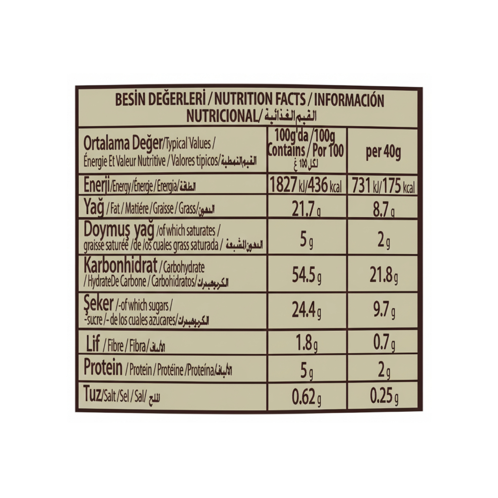 Pastel sabor mantequilla y sésamo Keks Bifa (40 g / 1.41 oz) - Miniatura 3