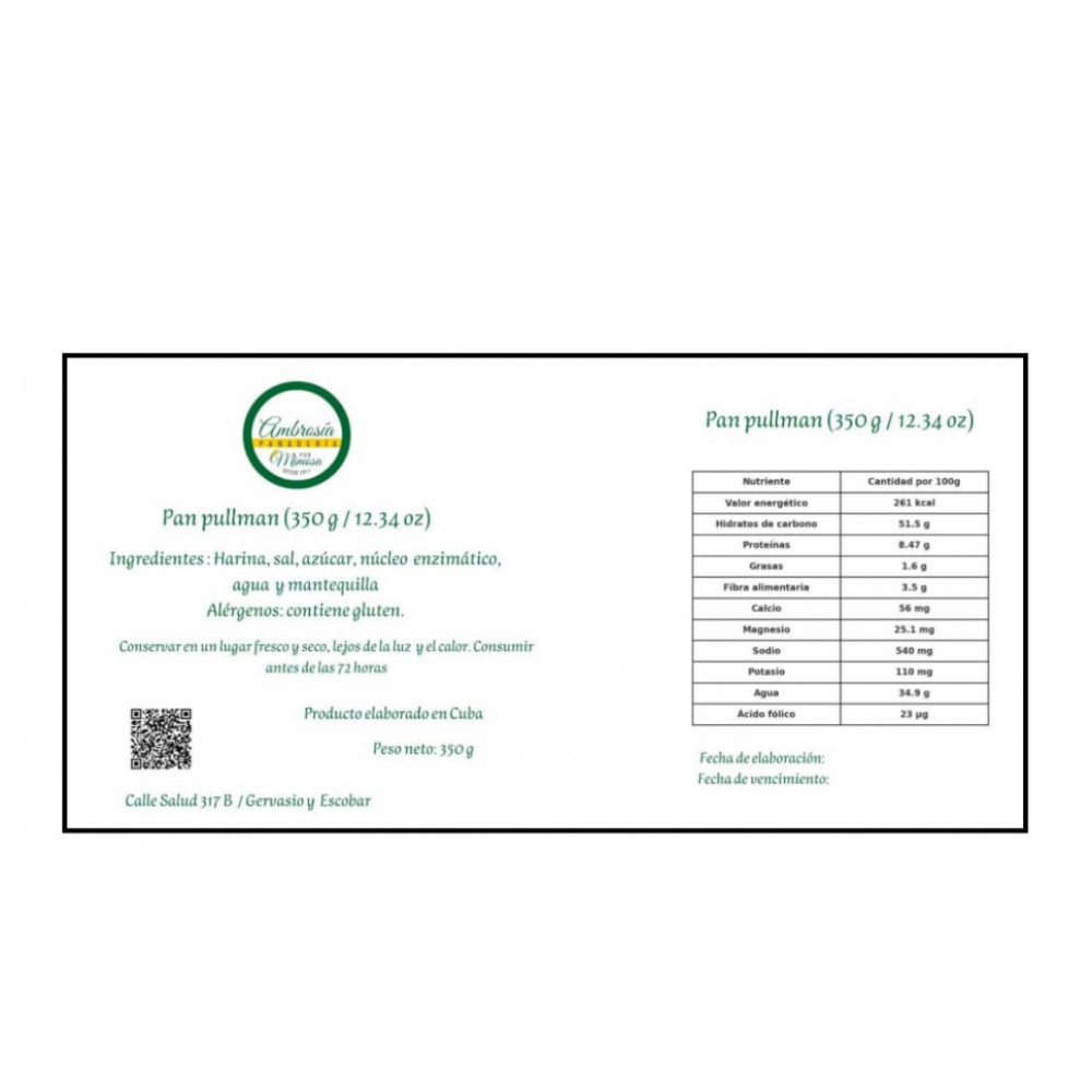Pan pullman Mimosa (350 g / 12.34 oz) - Miniatura 4