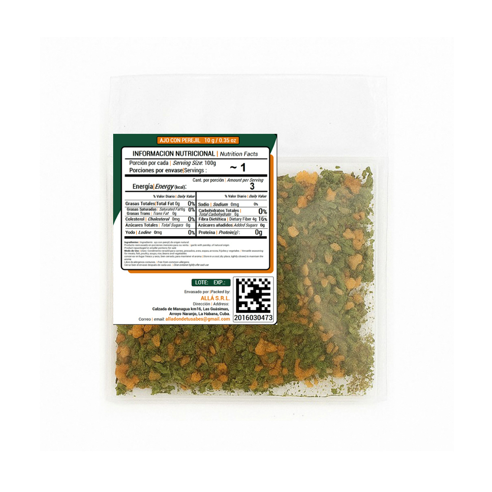 Ajo con perejil ALLÁ (10 g) - Miniatura 3