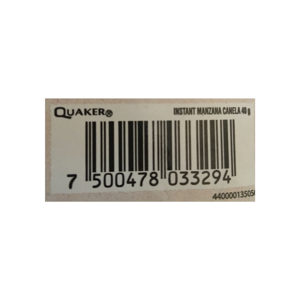 Avena integral sabor manzana y canela Quaker (40 g / 1.41 oz) - Miniatura 3