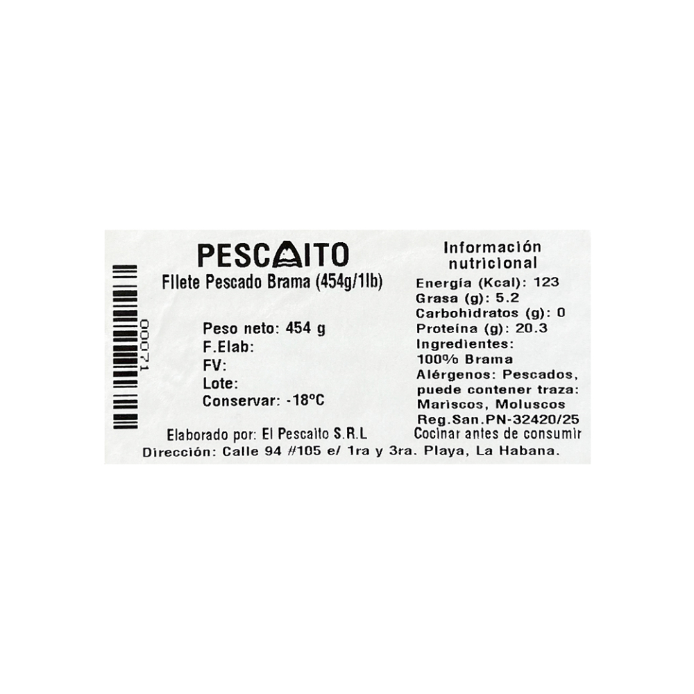 Filete de pescado brama Pescaito (454 g / 1 lb) - Miniatura 3