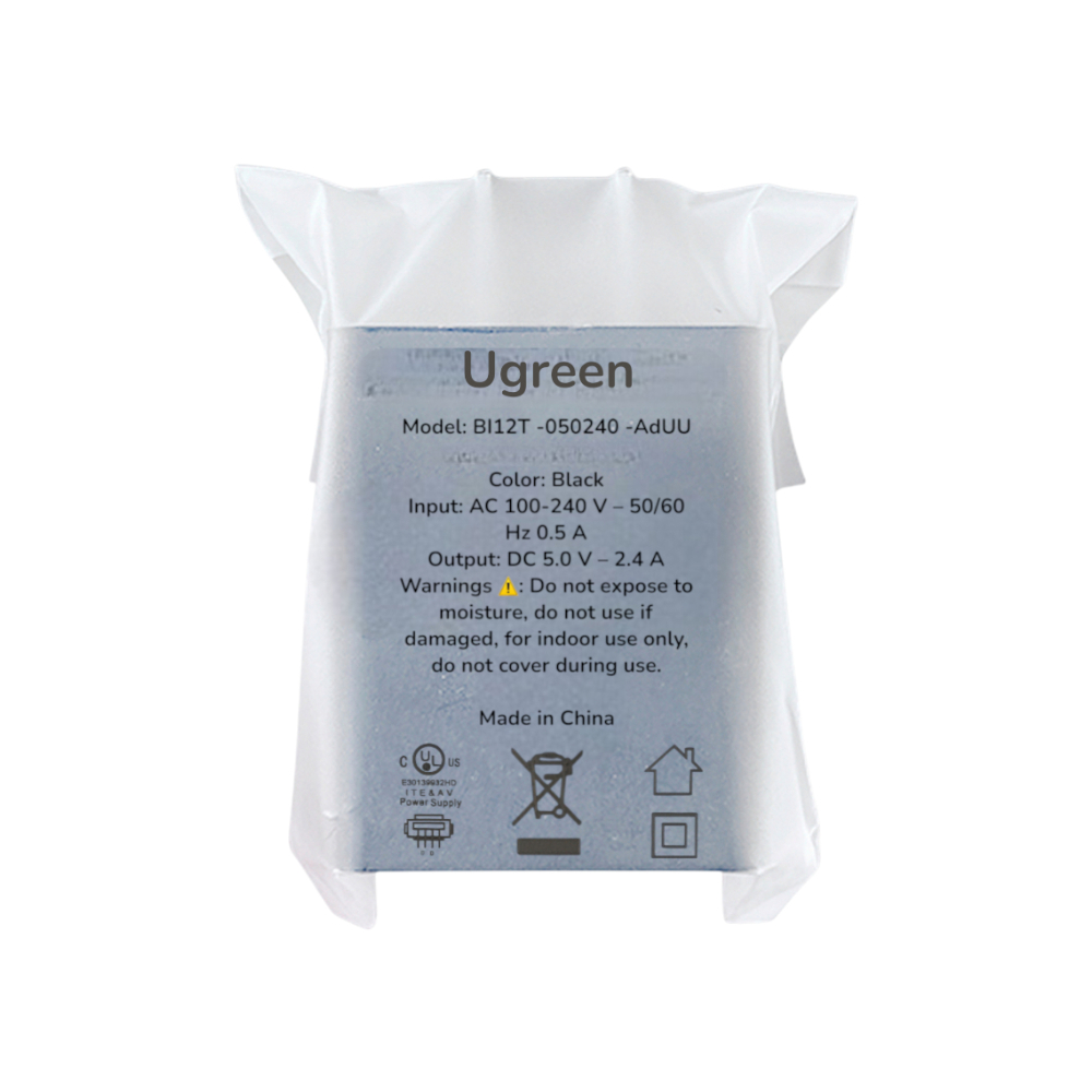 Cargador color negro con puerto USB Ugreen - Miniatura 4